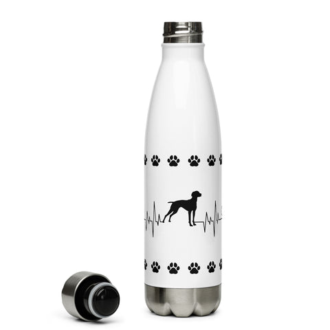 Vizsla | Heartbeat | 17 oz Stainless Steel Water Bottle