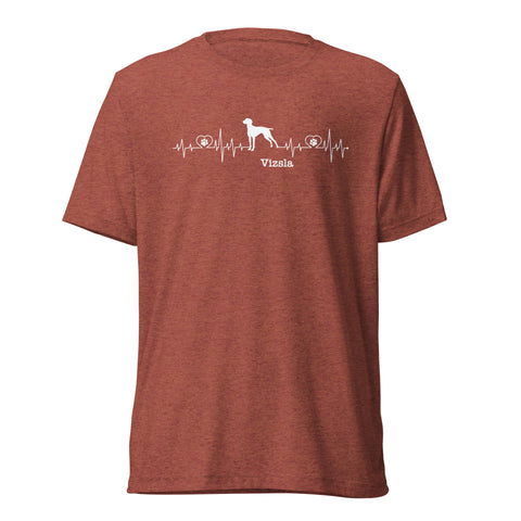 Vizsla | Heartbeat | Unisex Tri-Blend T-Shirt